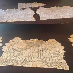 Antique Doilie 3 Piece Set